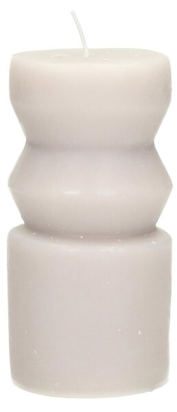 Sviečka Cornelia 14cm light grey