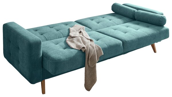 ROZKLADACIA POHOVKA, textil, kompozitné drevo, zelená MID.YOU - Sedačky, Online Only
