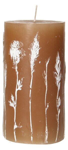 Sviečka Giulia 13cm light brown