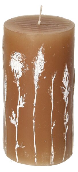 Sviečka Giulia 13cm light brown