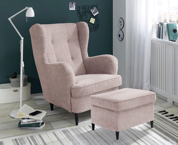 TABURETKA, textil, 63/43/42 cm MID.YOU - Kreslá, Online Only