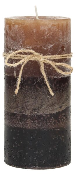Sviečka Silvia 14cm dark brown