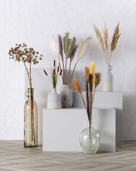 Vetvička trávy pampas 90cm cream