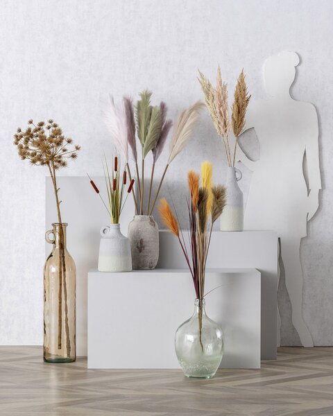 Vetvička trávy pampas 90cm cream