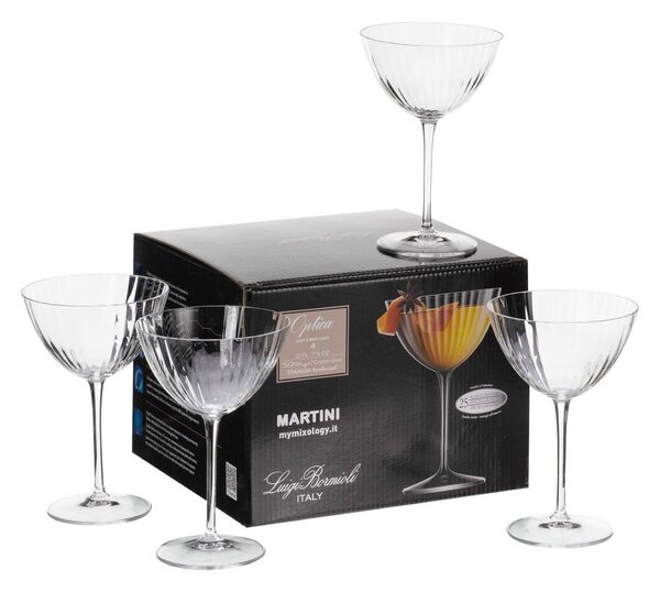 Poháre na martini Ottico 4ks 220 ml