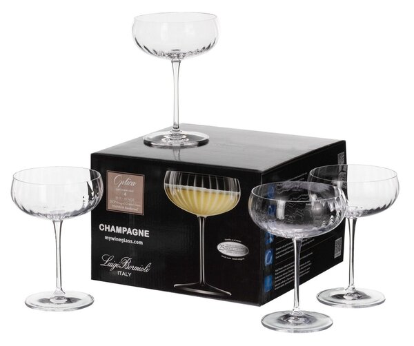 Poháre na šampanské Ottico 4ks 300ml