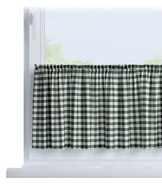 Jednoduchá vitrážková záclonka na metre farba produktu zelená látka vzorované