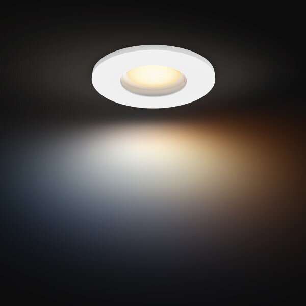 Zapustené svietidlo 1x GU10 2200–6500K biela IP44 Philips HUE White Ambiance Adore 8721103072962