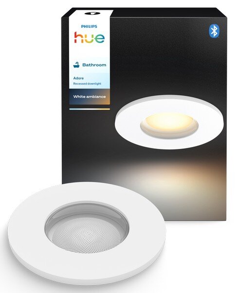 Zapustené svietidlo 1x GU10 2200–6500K biela IP44 Philips HUE White Ambiance Adore 8721103072962
