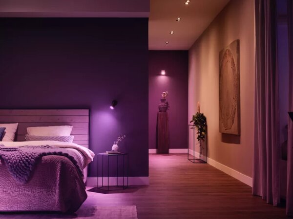 Zapustené svietidlo 1x GU10 2000–6500K biela IP44 Philips HUE White and Color Ambiance Xamento 8721103072849