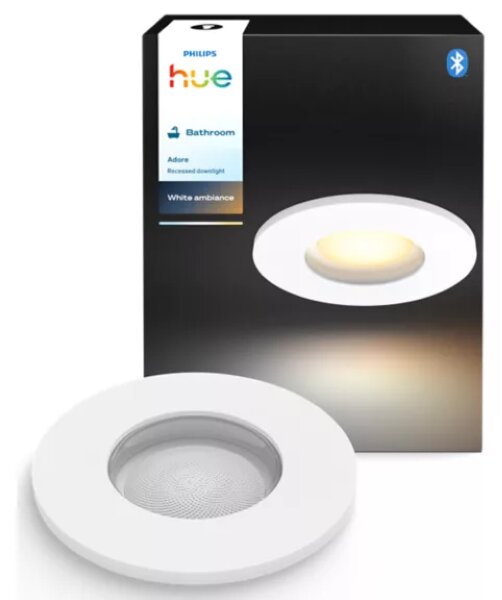 Zapustené svietidlo 1x GU10 2200–6500K biela IP44 Philips HUE White Ambiance Adore 8721103072962