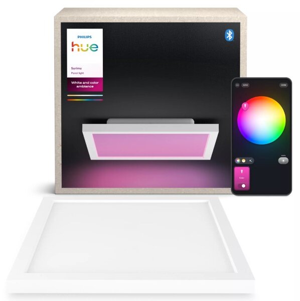Stropný panel LED 2000–6500K biela IP20 Philips HUE White and Color Ambiance Surimu 8721103044570