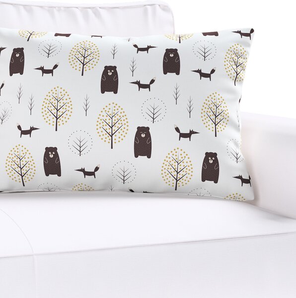 Karin - jednoduchá obliečka, 60x40cm farba produktu hnedá látka vzorované