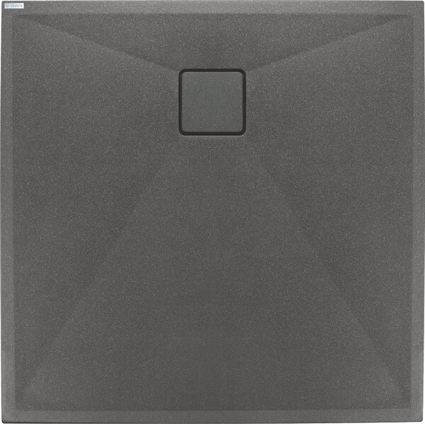 Deante Correo štvorcová sprchová vanička 80x80 cm antracitová KQR_T42B