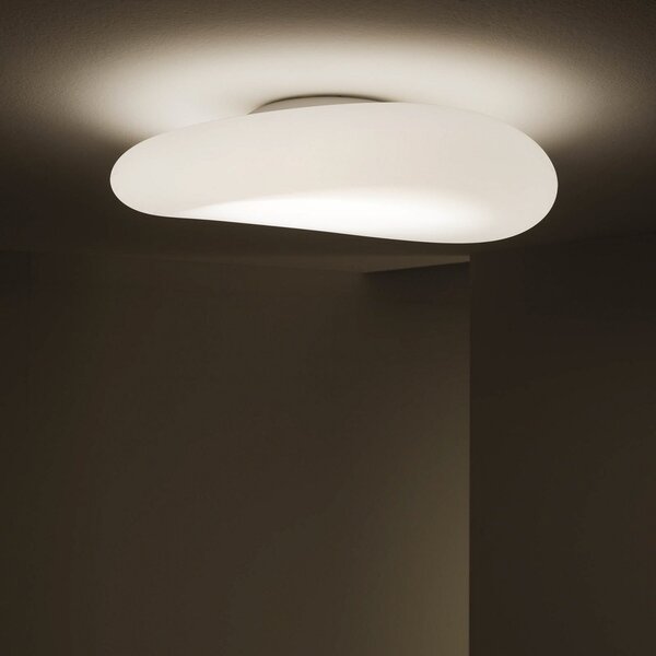 Stropné Lampa Stilnovo, Mr. Magoo, stmievateľné, Biela, Obývacia izba, Plast, Dizajnový