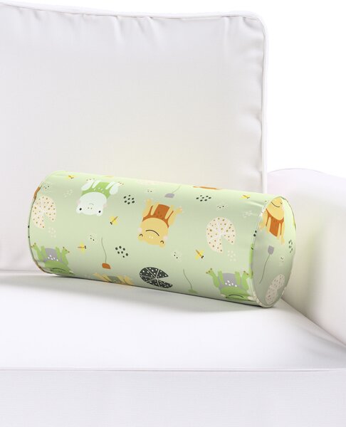 Jednoduchý valcový vankúš farba produktu zelená látka vzorované