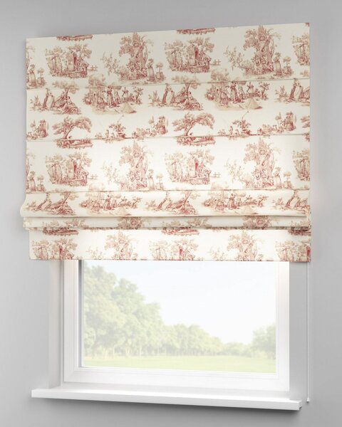 Rímska roleta Padva farba produktu červená látka vzorované