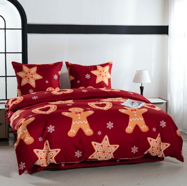 Obliečky z mikrovlákna GINGERSTAR červené Rozmer obliečky: 70 x 80 cm | 140 x 200 cm