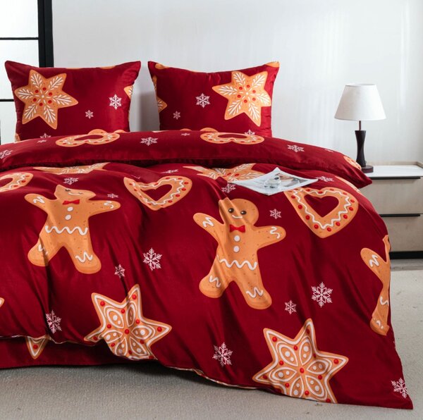 Obliečky z mikrovlákna GINGERSTAR červené Rozmer obliečky: 70 x 80 cm | 140 x 200 cm