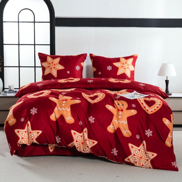 Obliečky z mikrovlákna GINGERSTAR červené Rozmer obliečky: 70 x 80 cm | 140 x 200 cm