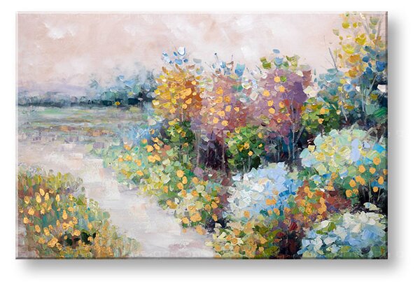 Maľovaný obraz na stenu LÚKA 1 dielny 90x60 cm CWF1048WE1 (maľované obrazy)