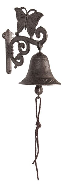 Liatinový zvonček s motýlikom - 15 * 10 * 14 cm