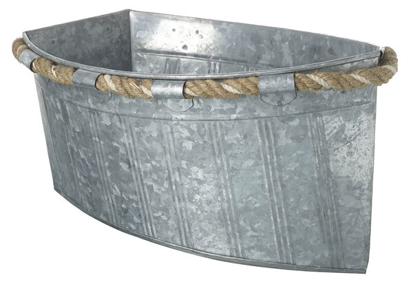 Plechový obal na kvetináč v tvare lode Boat Planter - 23*30*44cm - Ostatní