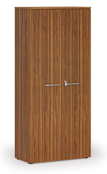 Kancelárska skriňa s dverami PRIMO WOOD, 800 x 420 x 1781 mm, orech