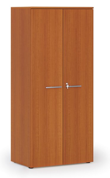 Kancelárska policová skriňa PRIMO WOOD s dverami, 800 x 500 x 1781 mm, čerešňa