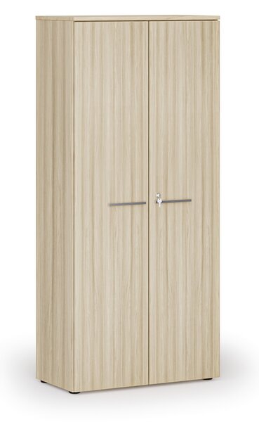 Kancelárska skriňa s dverami PRIMO WOOD, 800 x 420 x 1781 mm, dub prírodný
