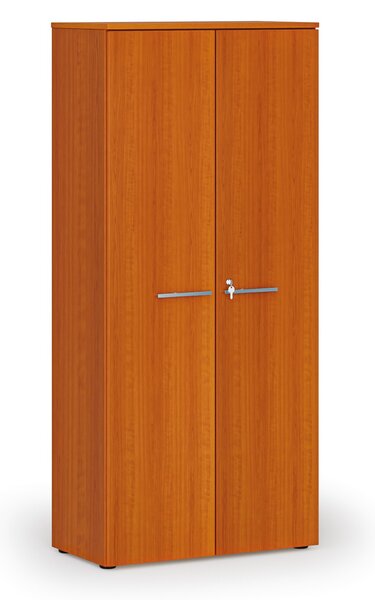 Kancelárska skriňa s dverami PRIMO WOOD, 800 x 420 x 1781 mm, čerešňa