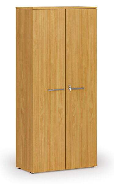 Kancelárska skriňa s dverami PRIMO WOOD, 800 x 420 x 1781 mm, buk