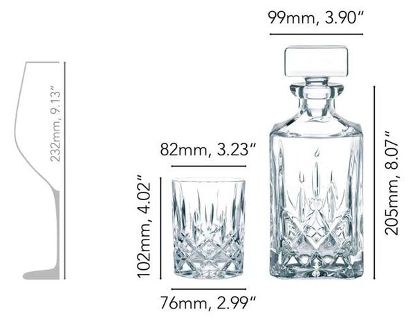 Nachtmann whisky set Noblesse (1+2)