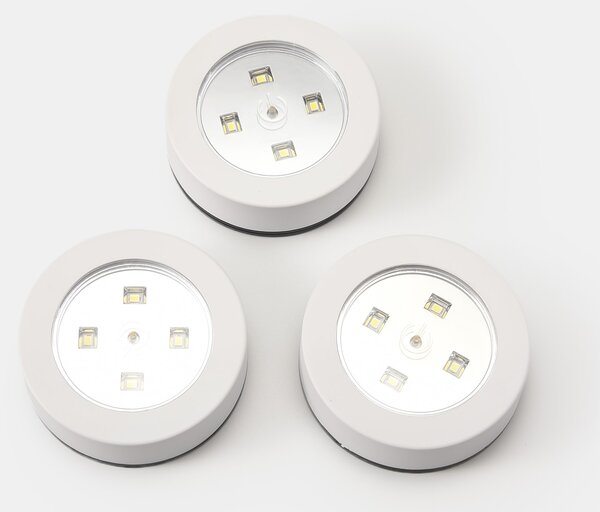 Sinsay - Podskrinkové LED svietidlá na nábytok 3 pack - biela