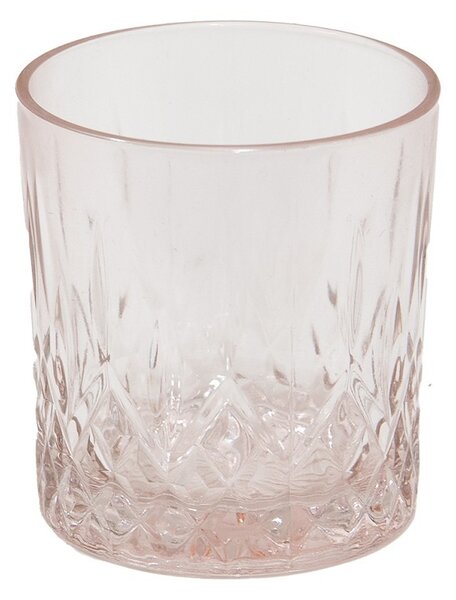 Ružový nápojový pohár Water Pink - Ø 8*9 cm / 300 ml - Clayre & Eef