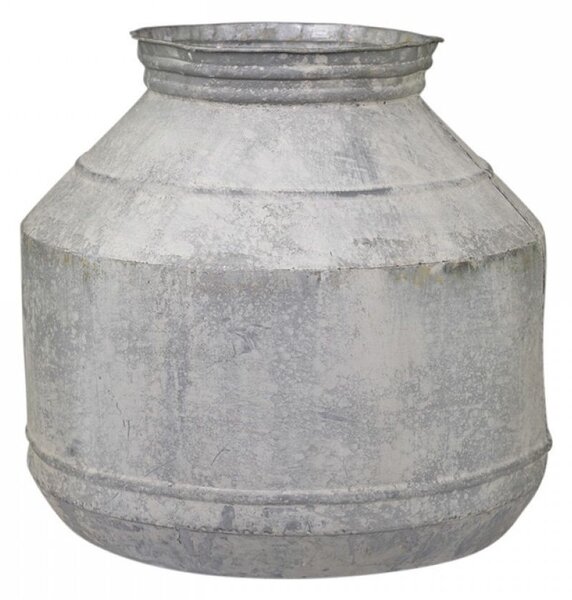 3ks dekoračné plechové antik kvetináče French - Ø 35*36 / Ø 30*34cm/ Ø 24*29cm - Chic Antique