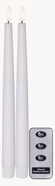 LED-sviečky's časovačom a diaľkovým ovládaním Flame Slim, 2 ks
