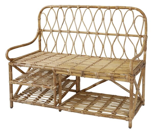 Prírodná ratanová lavica Bannia - 116*51*93 cm - Chic Antique