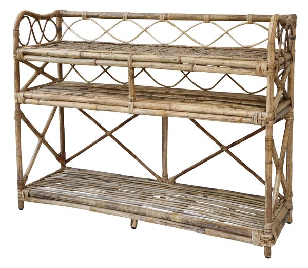 Ratanový regál / komoda s policami Service table - 118*40*92cm - Chic Antique