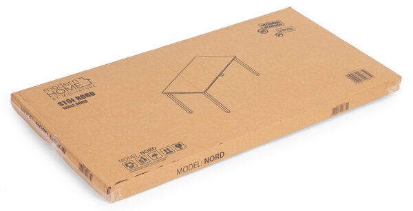 ModernHome Jedálenský kuchynský stôl pre 4-5 osôb počítačový stôl 120x60 cm biely