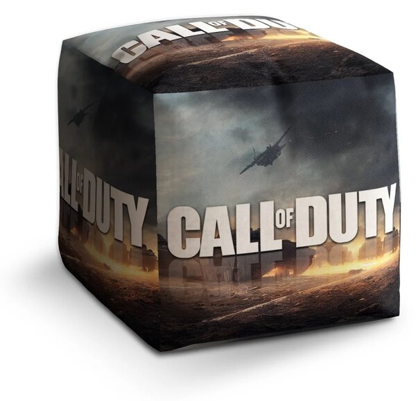 Sablio Taburet Cube Call of Duty Bojisko - 40x40x40 cm