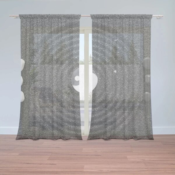 Sablio Záclony Jin a jang: 2ks 150x250cm