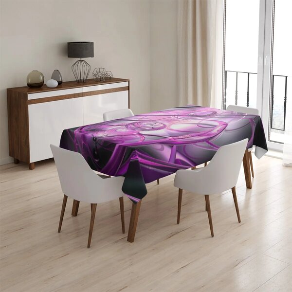 Sablio Obrus Fialová abstrakcia - 90x90 cm