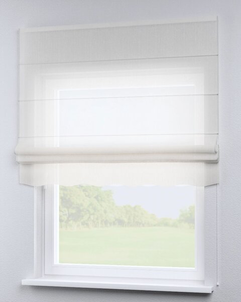 Rímska roleta Florencia farba produktu krémová látka polopriehľadný, zapletaná, vzorované