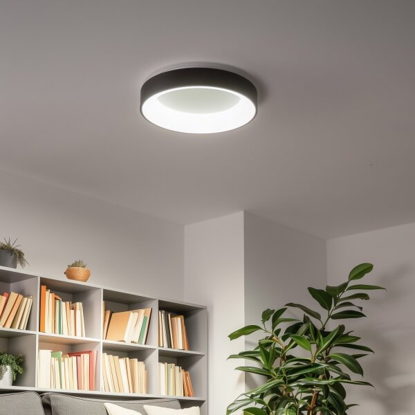 Brilagi - Stmievané LED stropné svietidlo LED/40W/230V 3000-6500K čierna + diaľkové ovládanie