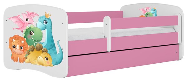 POSTEĽ PRE DETI A MLÁDEŽ 80/160 cm, biela, pink MID.YOU - Detské izby, Online Only