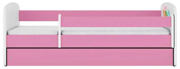 POSTEĽ PRE DETI A MLÁDEŽ 80/160 cm, biela, pink MID.YOU - Detské izby, Online Only