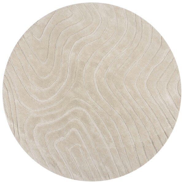 VLNENÝ KOBEREC, 160/160 cm prírodná farba Flair Rugs - Online Only bytové doplnky, Online Only