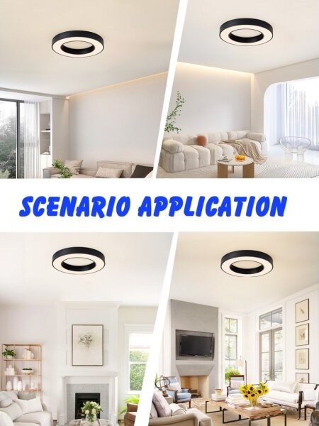 Immax NEO 07209L-LED Stmievateľné svietidlo PASTEL LED/53W/230V 60cm čierna Tuya+DO