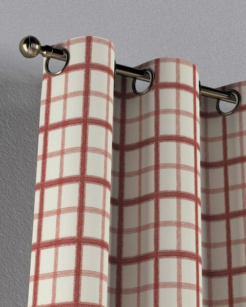 Záves s kolieskami farba produktu červená látka vzorované